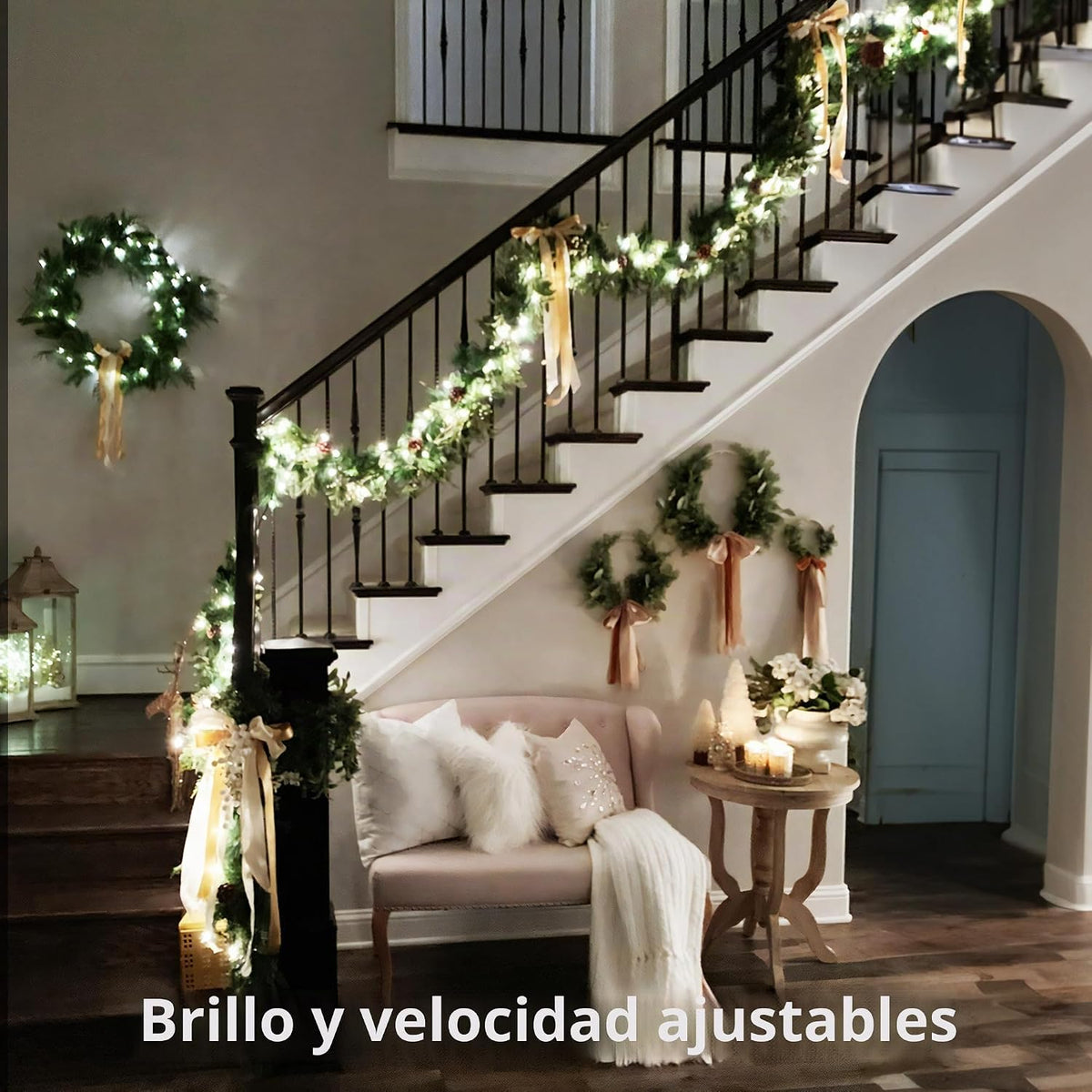 Brizled Smart Halloween Lights 1, 197 pies, 600 luces LED que cambi...