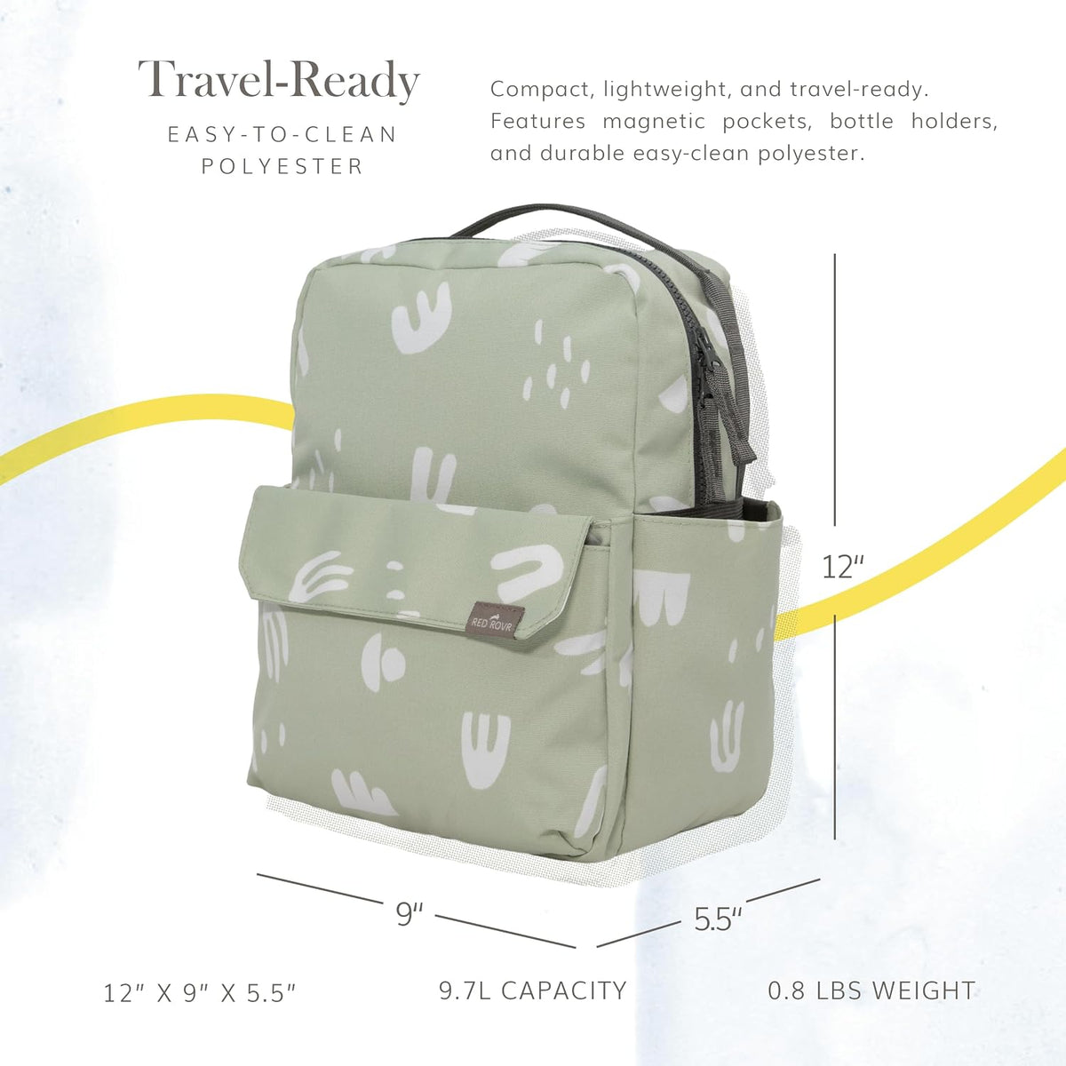 Mini Roo - Mochila para pañales | Pear Doodle Baby Bag - 6 bolsillo...