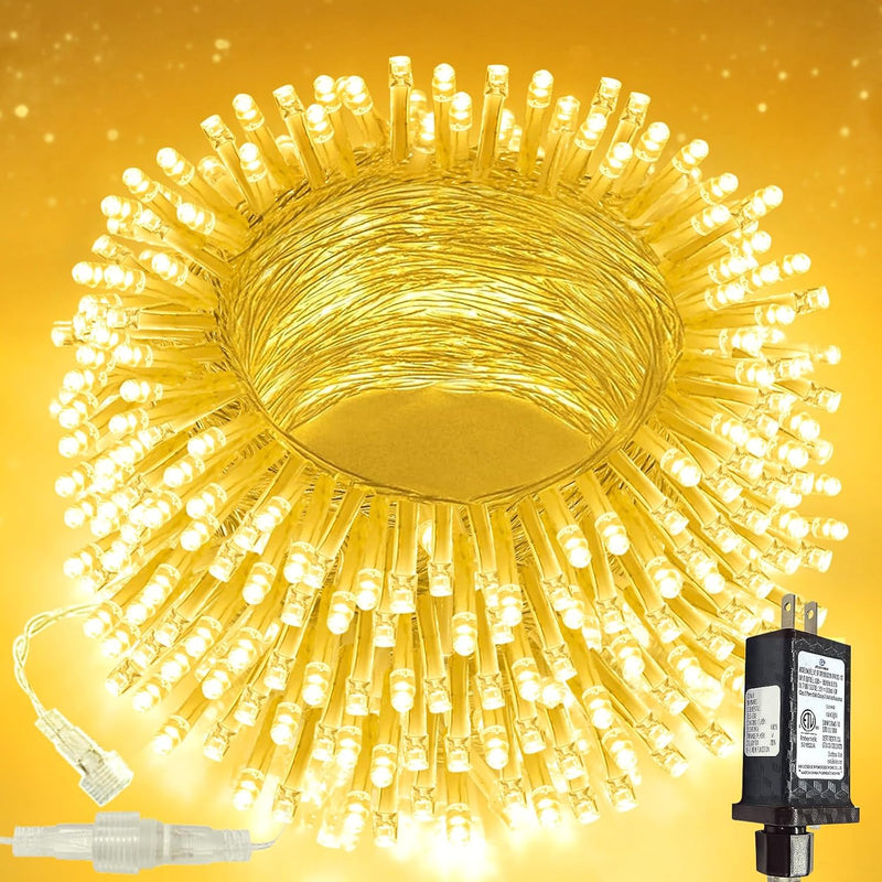 Cadena de 100 luces LED conectables, luces de Navidad de 33 pies pa...