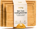SMIRLY Tablas de Cortar de Madera para Preparación de Comidas y Ser...