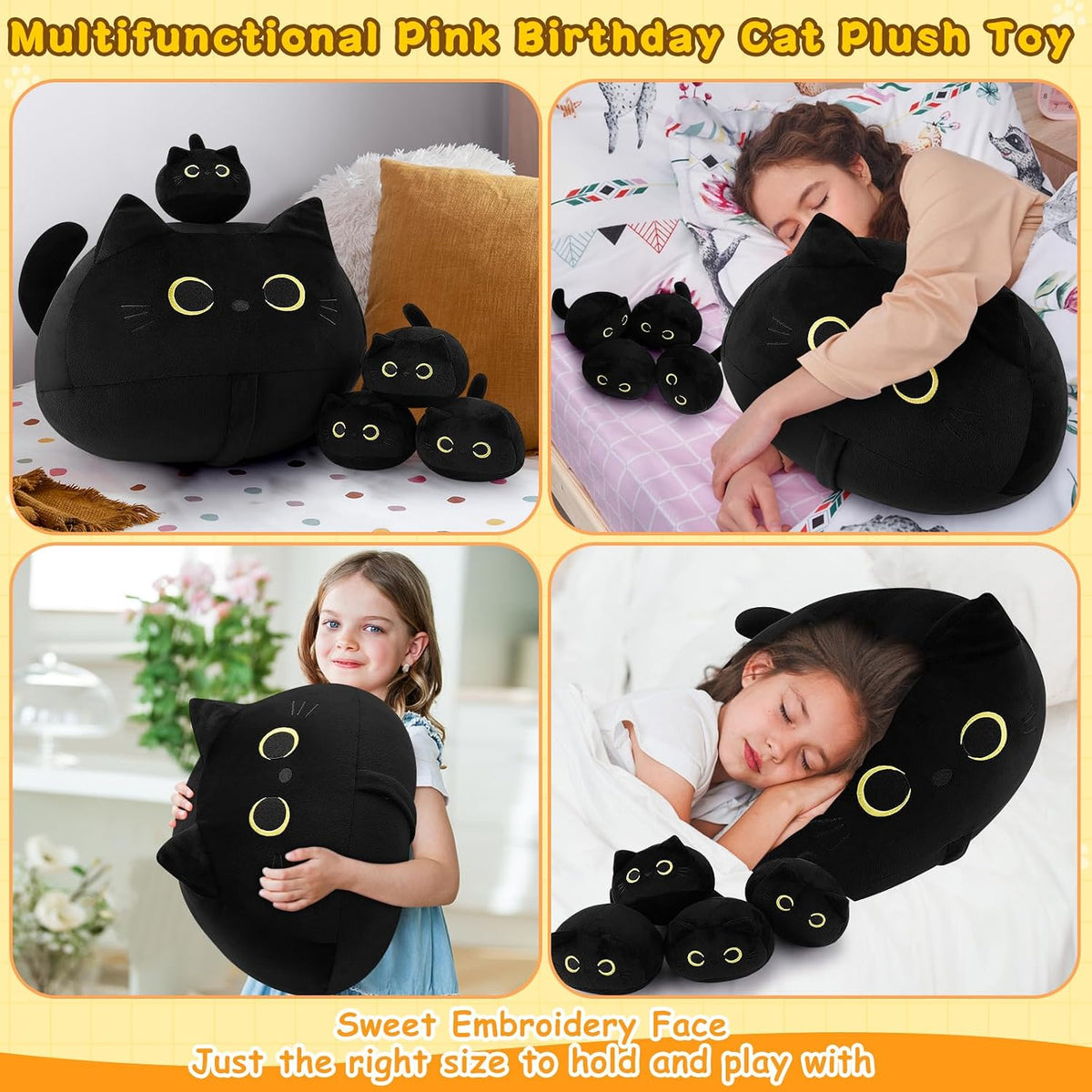 Auspicious beginning Peluche de Gato Negro de 19'', Familia...