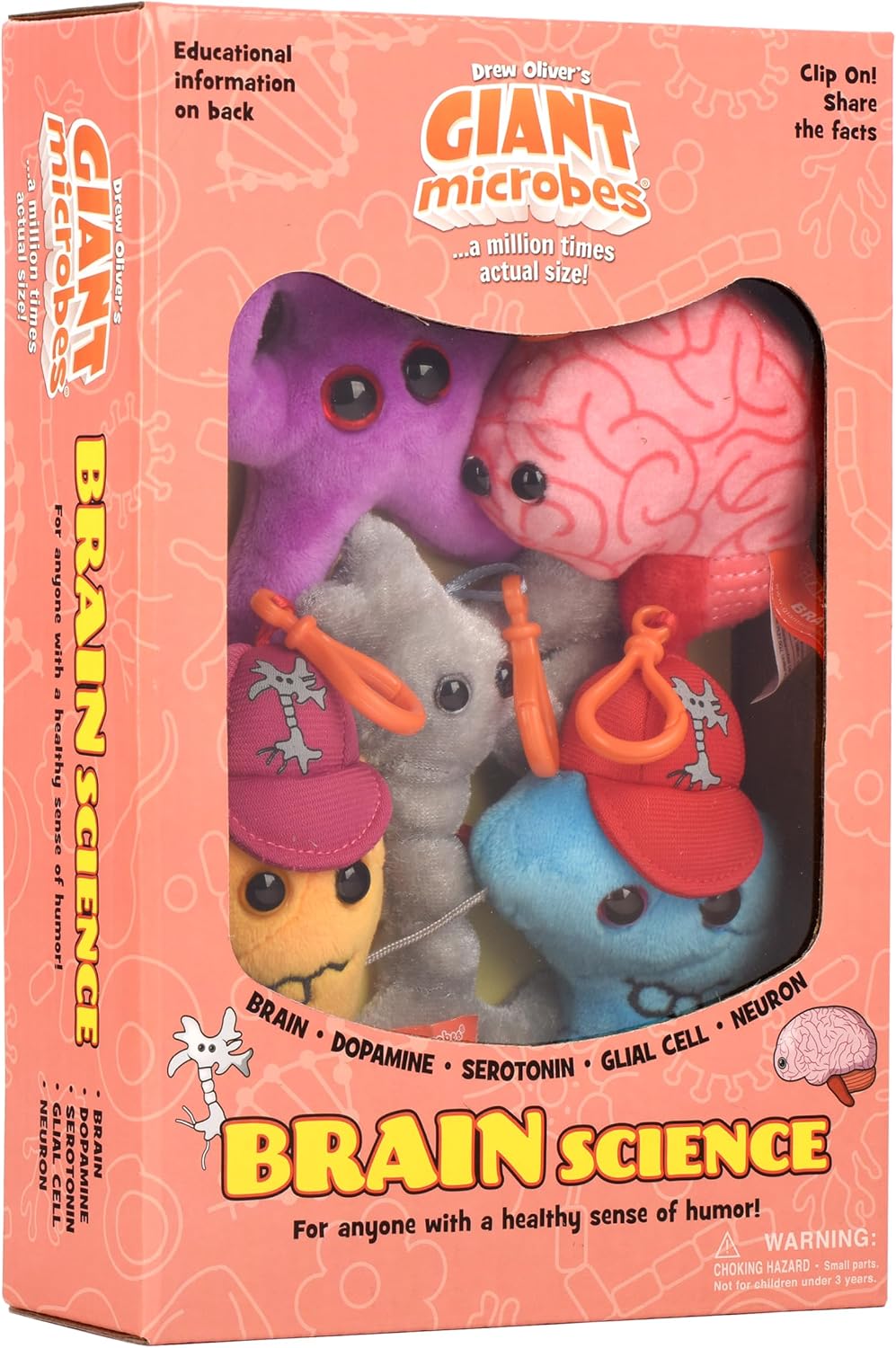 Caja de regalo temática de ciencia cerebral de GIANT MICROBES, rega...