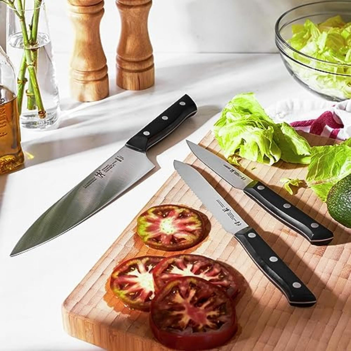 HENCKELS Dynamic Razor-Sharp - Juego de cuchillos de 7 piezas, cuch...