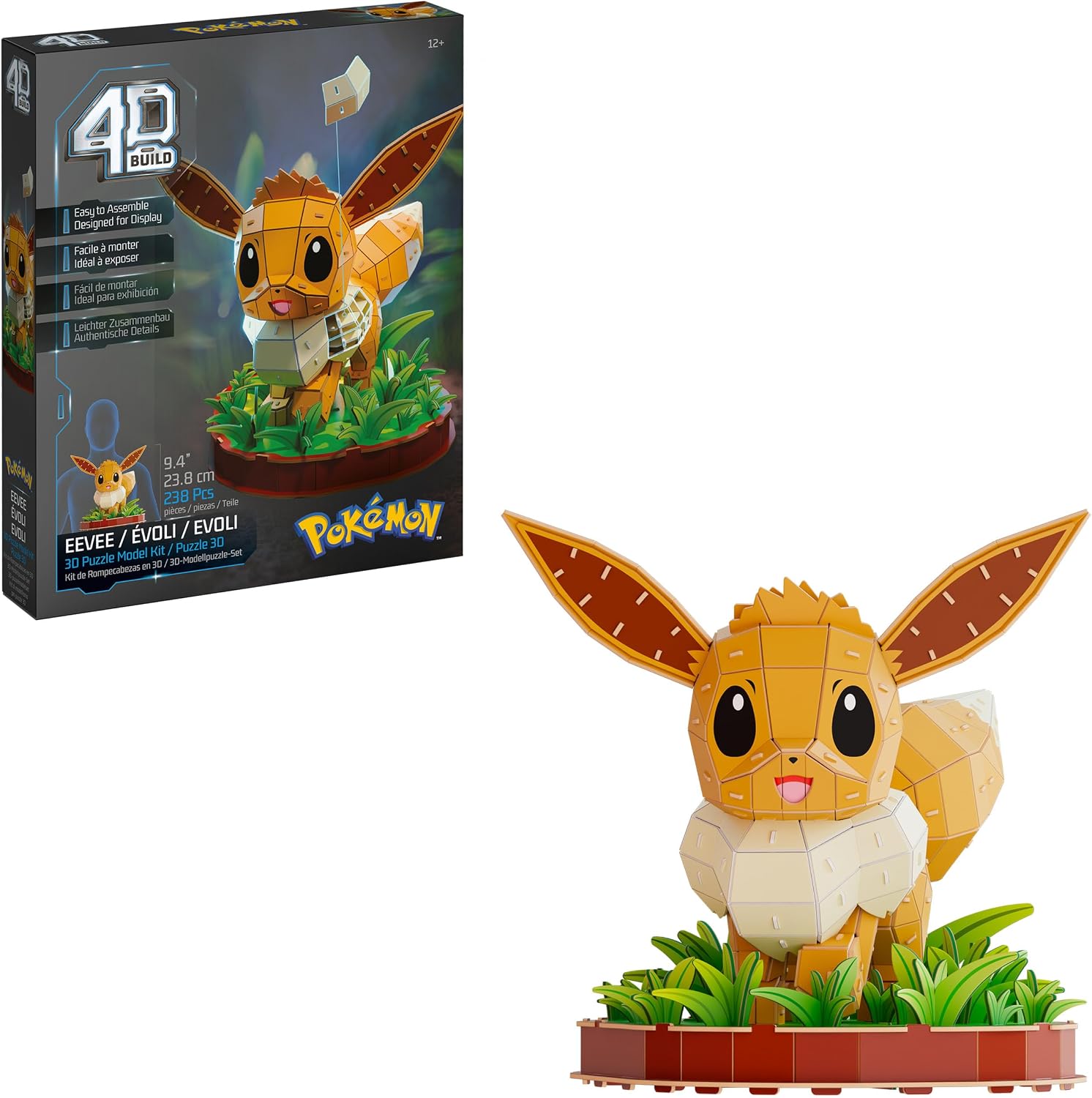 4D Build Pokémon Eevee - Kit de modelo de rompecabezas 3D, decoraci...