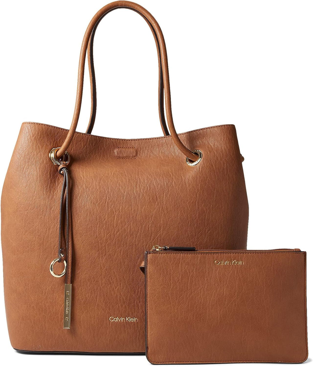 Calvin Klein Gabrianna Bubble - Bolso llave Norte\/Sur de piel sint...