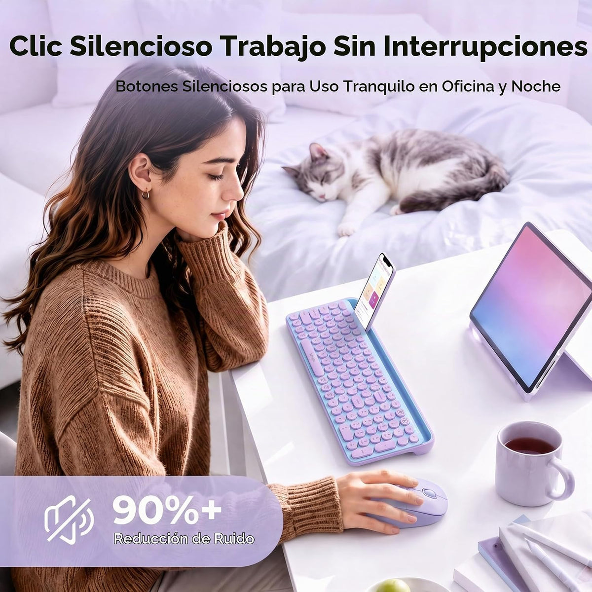 seenda Ratón inalámbrico Trackball, ratón ergonómico Bluetooth, col...