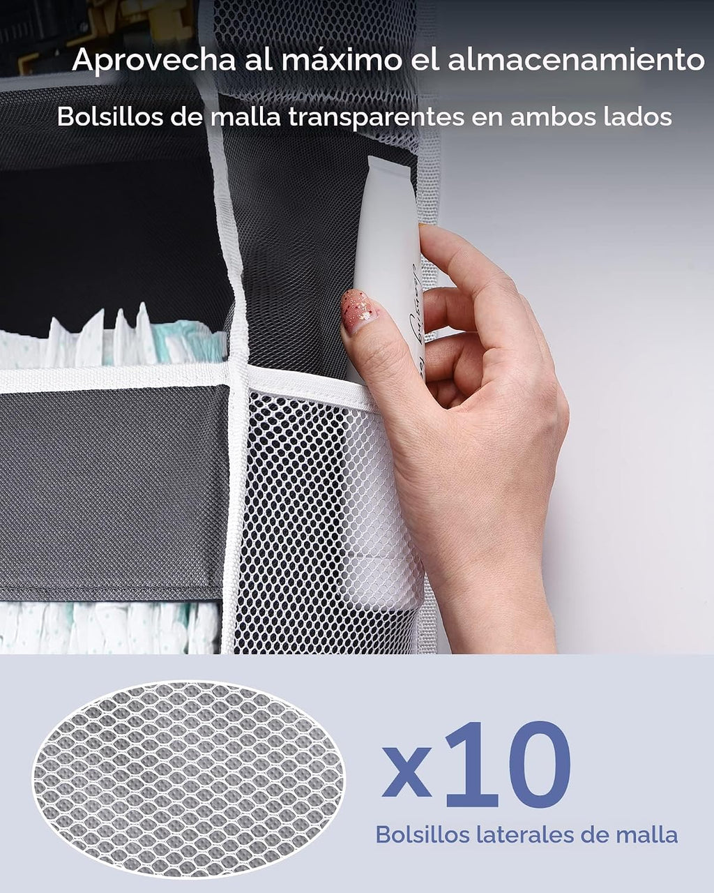ULG 1 paquete de organizador sobre puerta con 5 bolsillos laterales...