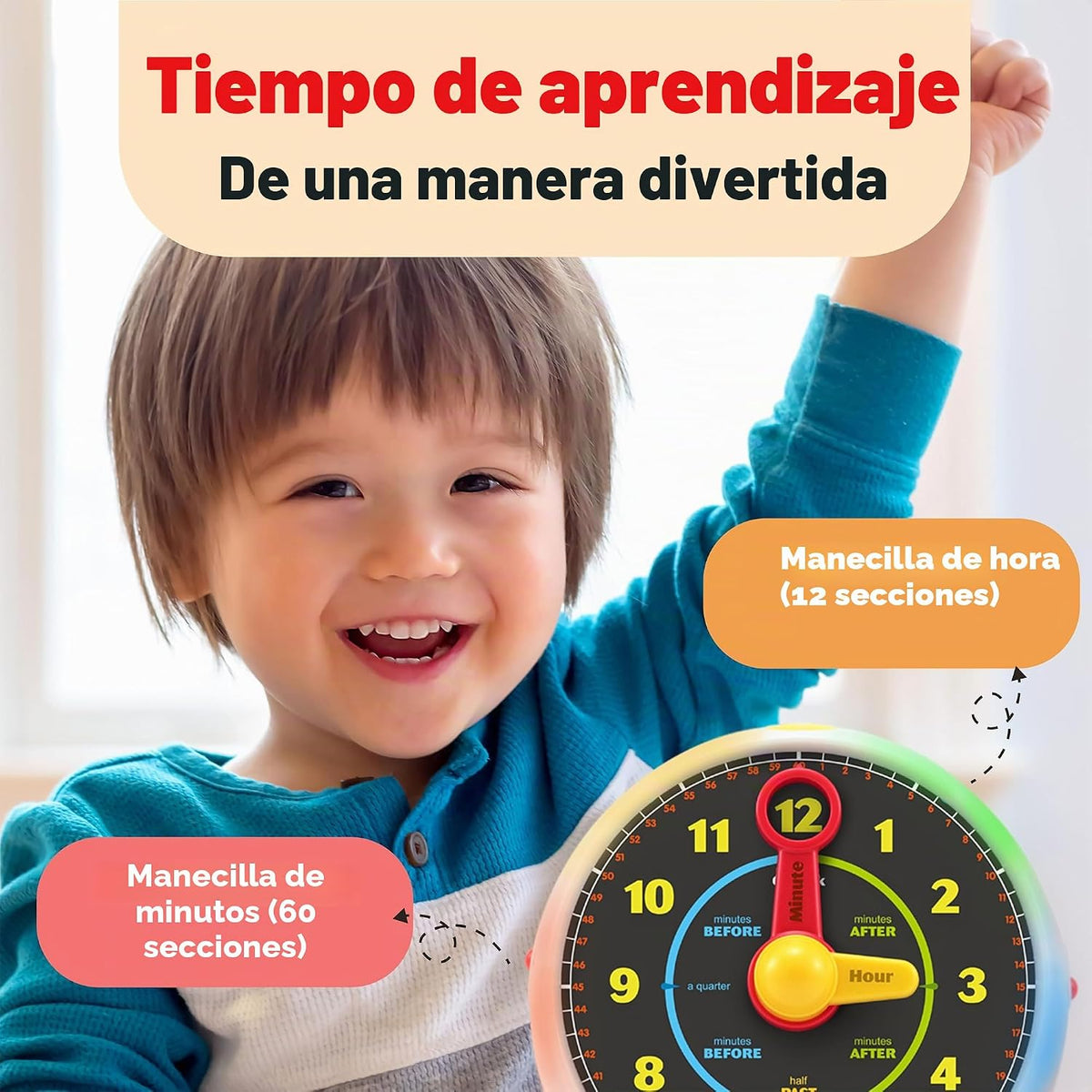Reloj de aprendizaje Best Learning: reloj de enseñanza parlante par...