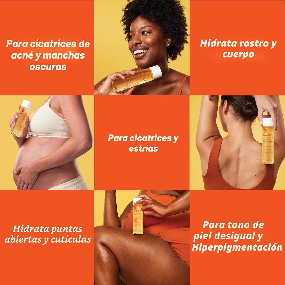 Suero de aceite corporal sin fragancia Bio-Oil para cicatrices y es...