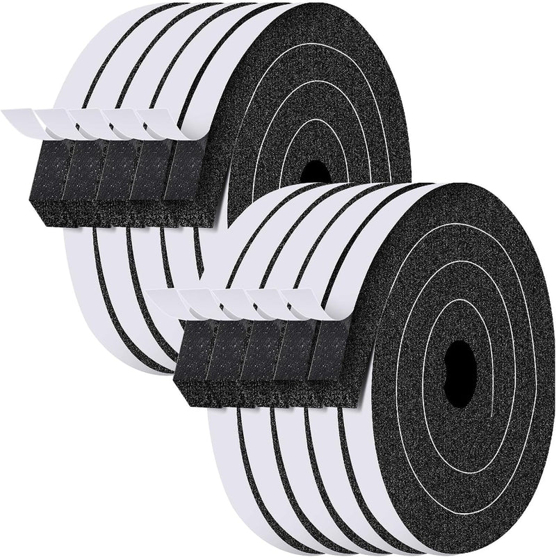 Pangda - Sellador de puerta de 65 pies, cinta de espuma de 1 x 1 pu...