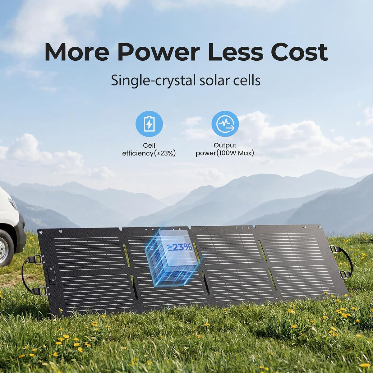 DYNESS el panel solar plegable 100W, cargador solar portátil para l...