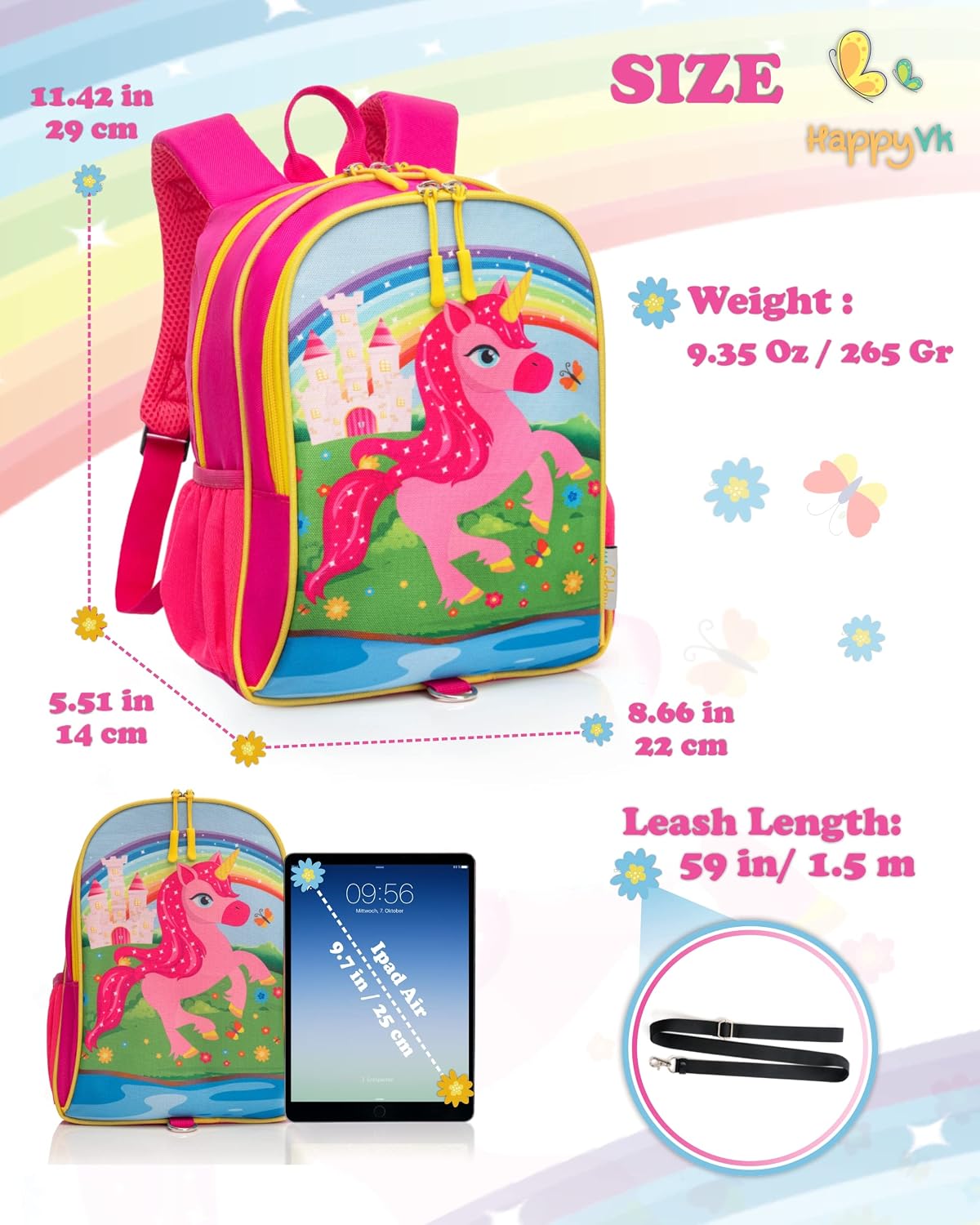 HappyVk - Correa para mochila para niños pequeños - Correa para beb...