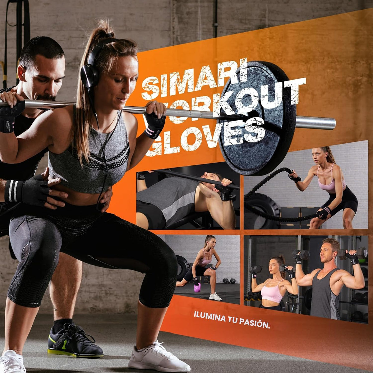 SIMARI Guantes de gimnasio de entrenamiento para hombres y mujeres,...