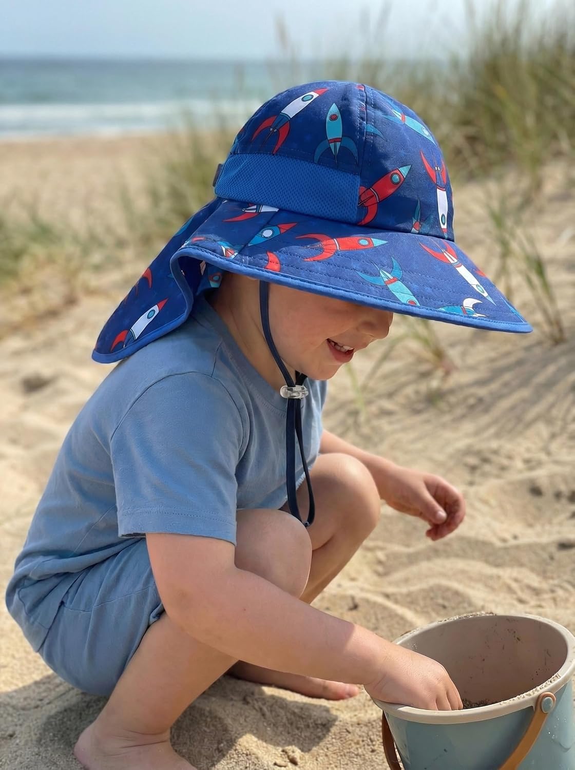 WINTOJO Sombrero de sol para niños pequeños, sombrero de pescador U...