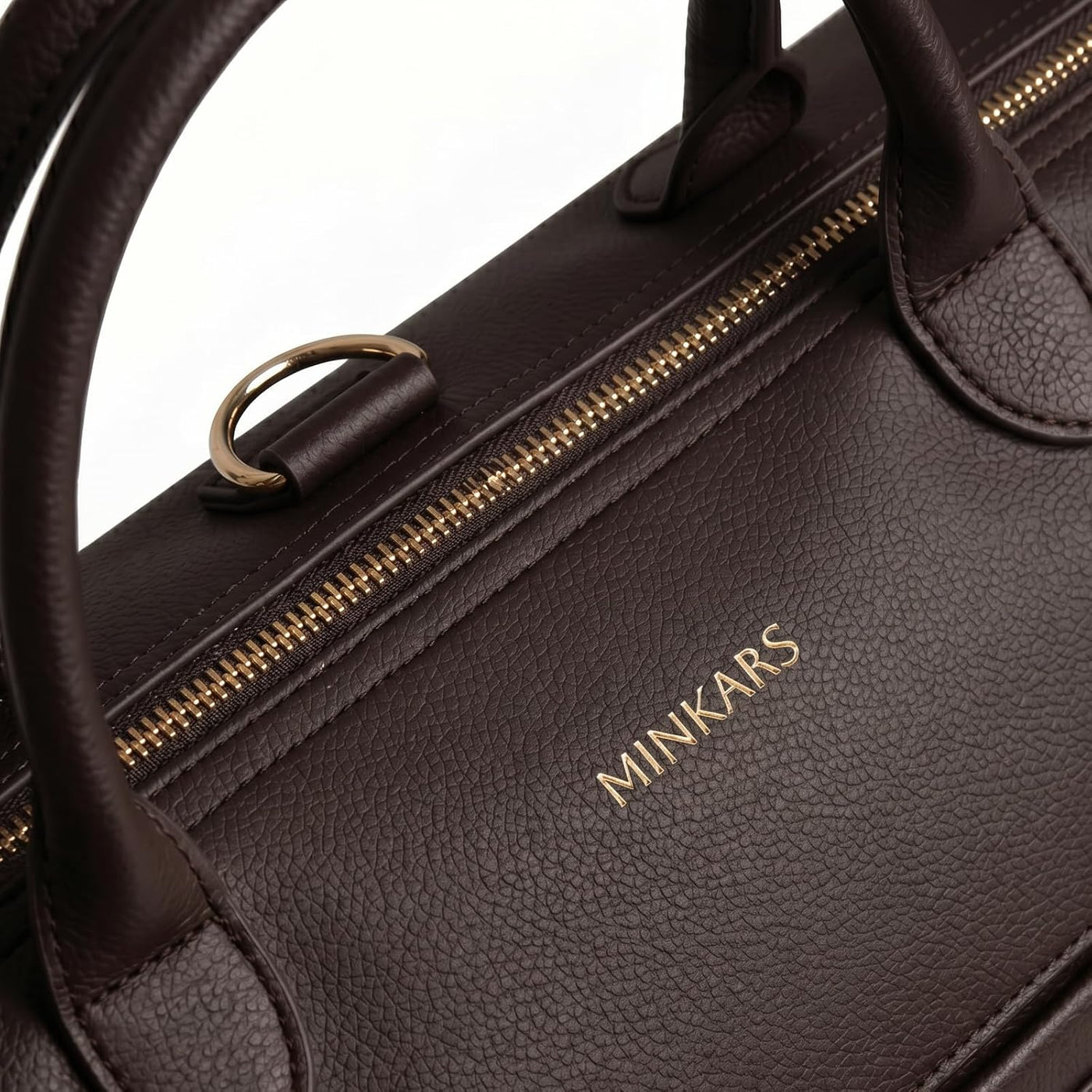 MINKARS Bolsa de pañales moderna - Bolsa de hospital de cuero vegan...