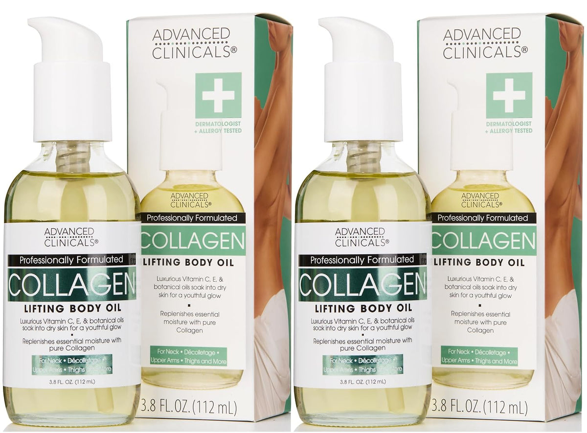 Advanced Clinicals Aceite de colágeno hidratante para el cuerpo y d...