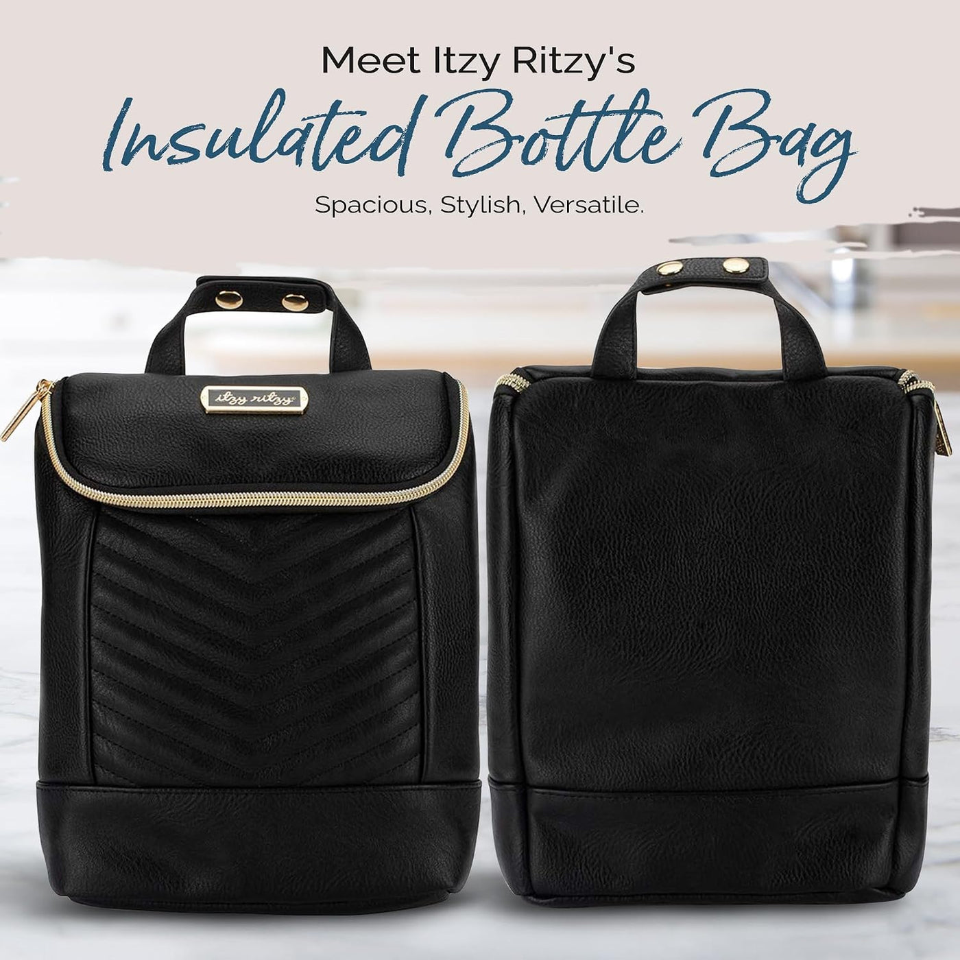 Itzy Ritzy Bolsa aislada para botellas, mantiene las botellas calie...