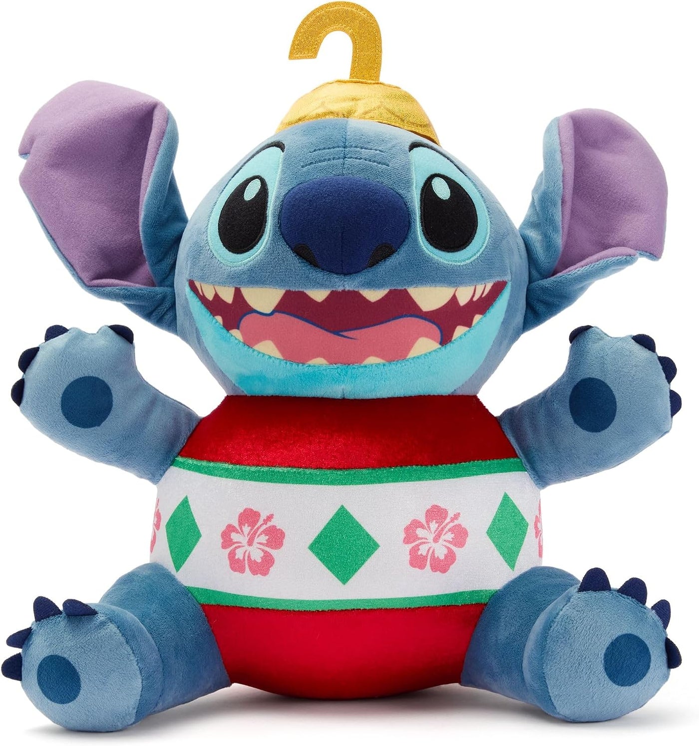 Peluche oficial de Stitch de Disney Store para las fiestas navideña...