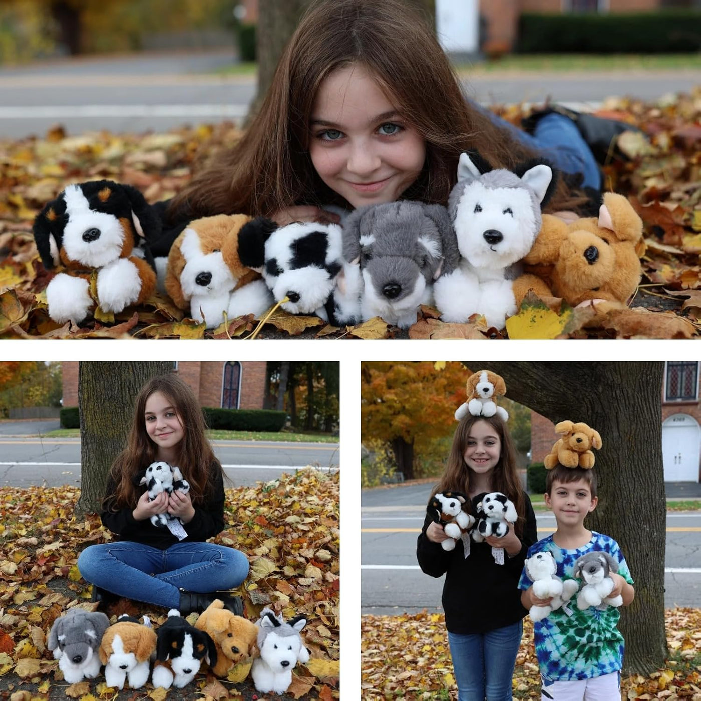Tezituor - Juego de 6 peluches para perros a granel, 11 pulgadas |...