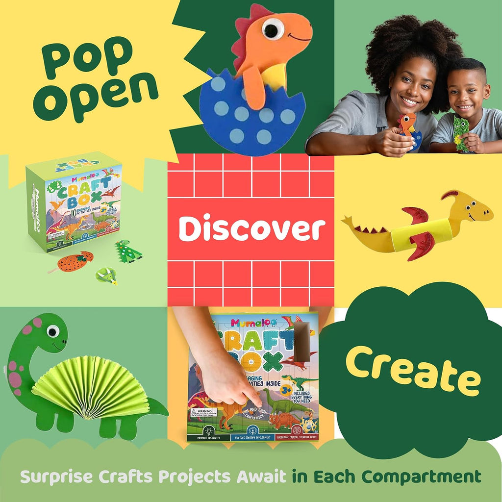 Mumaloo Kids Craft Kit \u2013 10 actividades artísticas con dinosau...