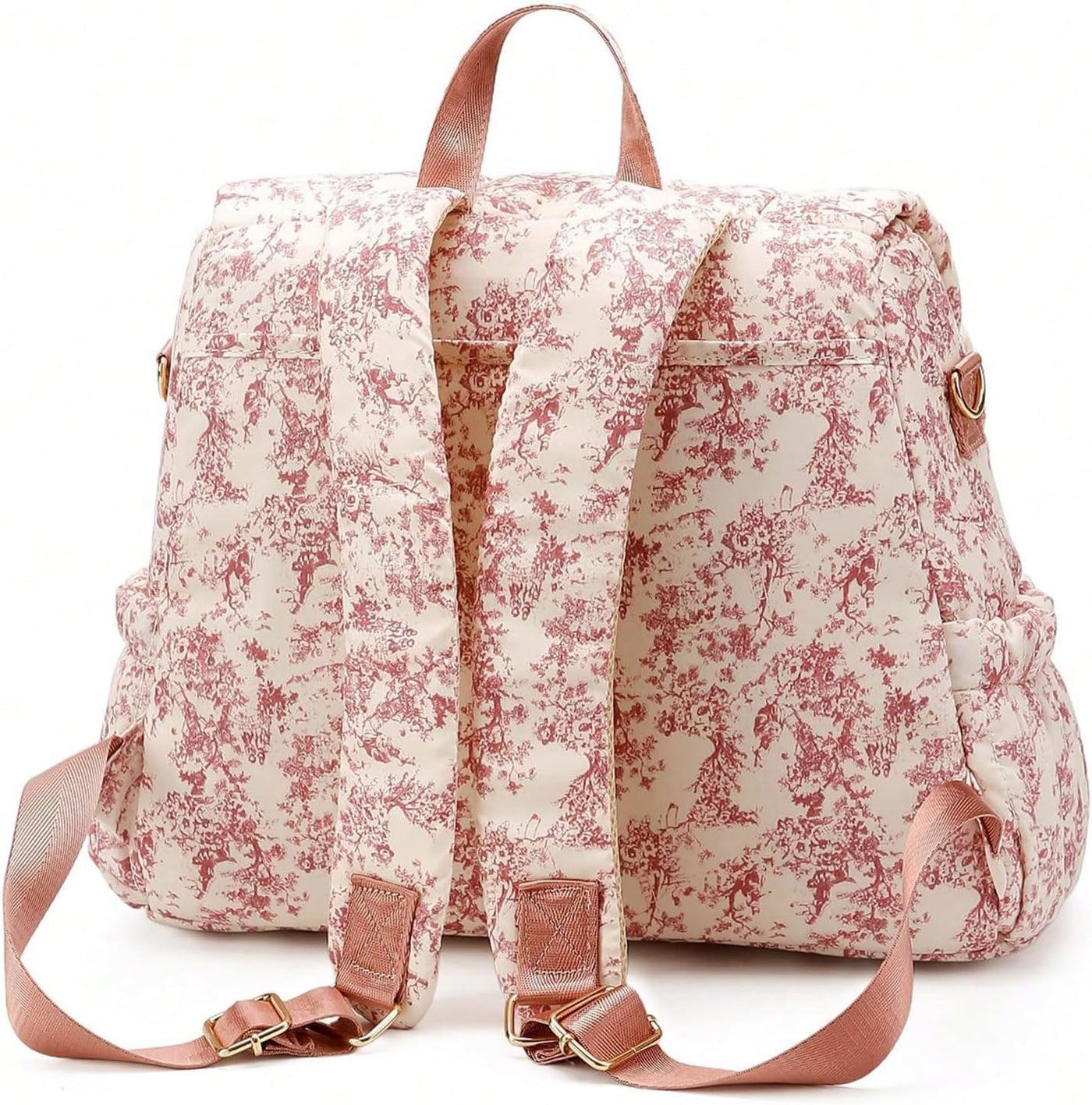 ANKICK Mochila acolchada para pañales con correas para cochecito, b...