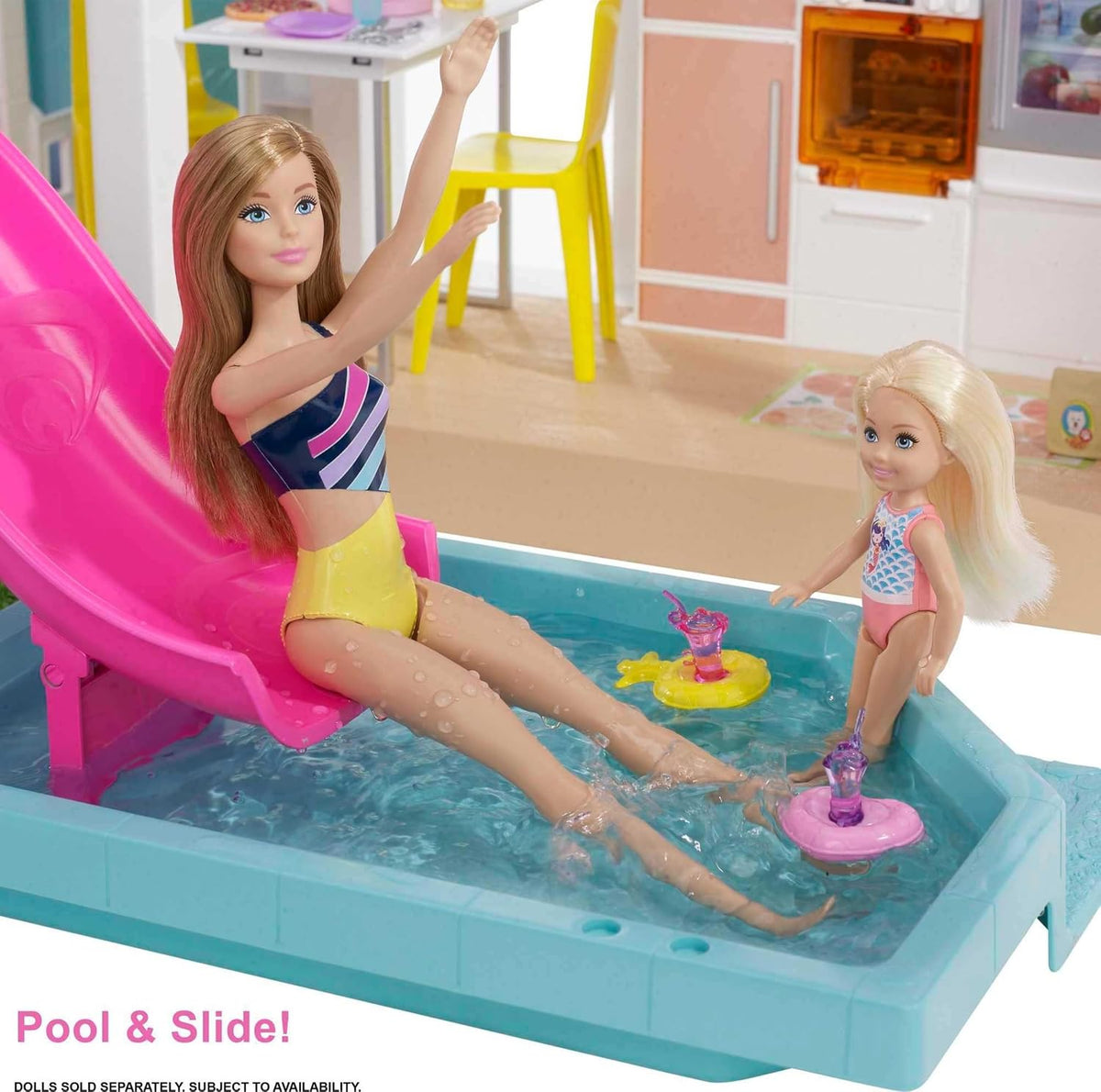 Barbie Juego de casa de muñecas Dreamhouse | Elevador accesible par...