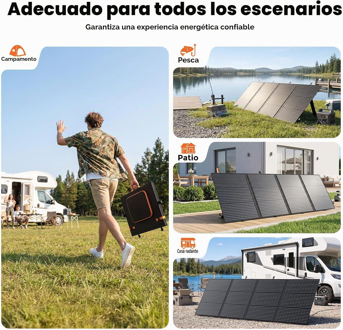 el panel solar portátil 200w, el panel solar plegable de la eficaci...