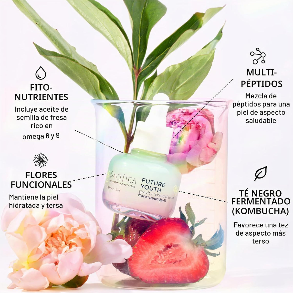 Pacifica Future Youth Gravity Rebound Face Serum - Suero facial rea...
