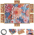 1500 Piece Rotating Puzzle Board with 6 Drawers & Cover, 27"x 35" Wooden Puzzle Table, Jigsaw Puzzle Organizer & Storage Tray, Gift for Puzzle Lover, Adults & Family Game Night