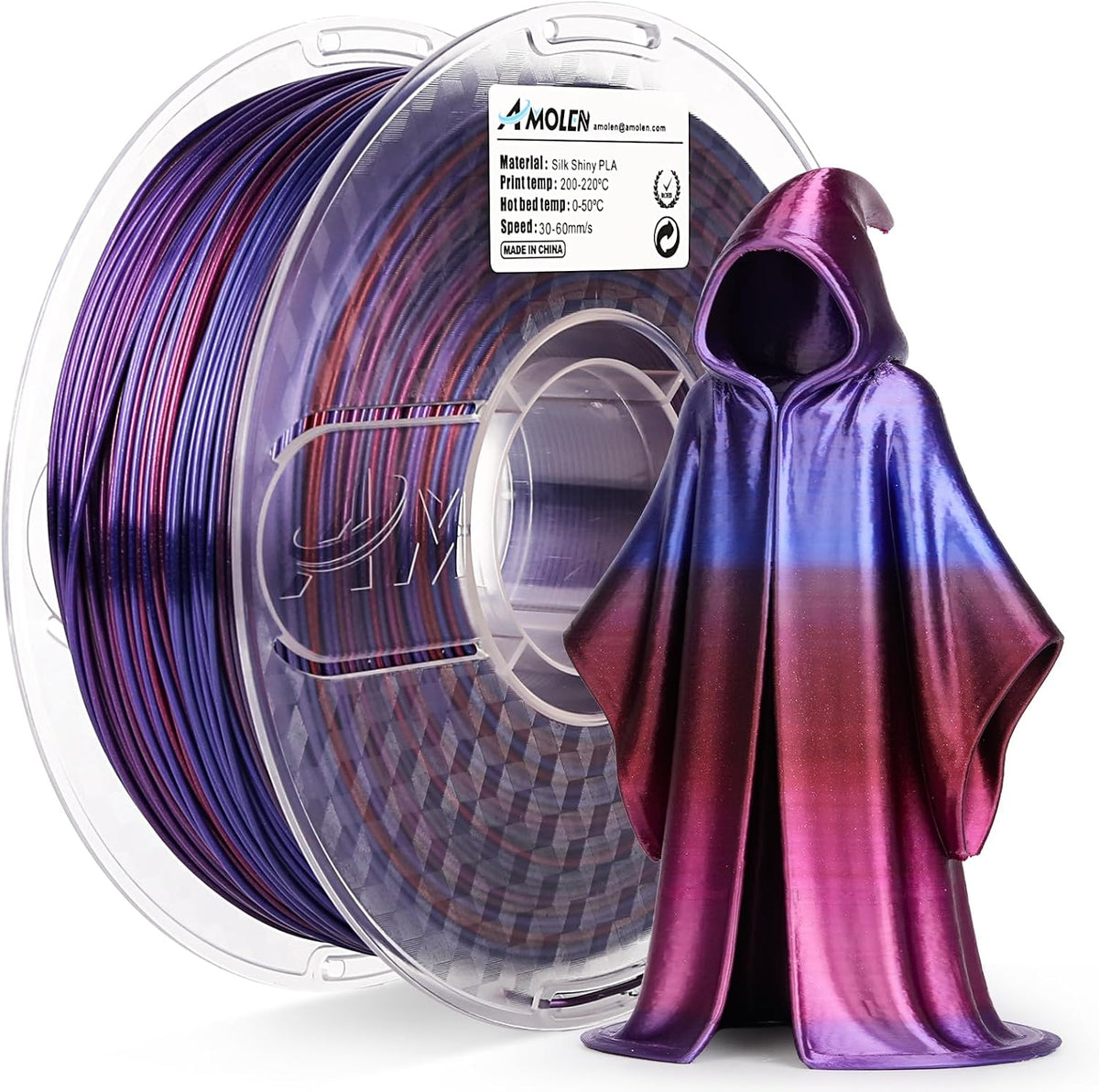 AMOLEN - Filamento de ácido poliláctico para impresora 3D, 1.75 mm,...