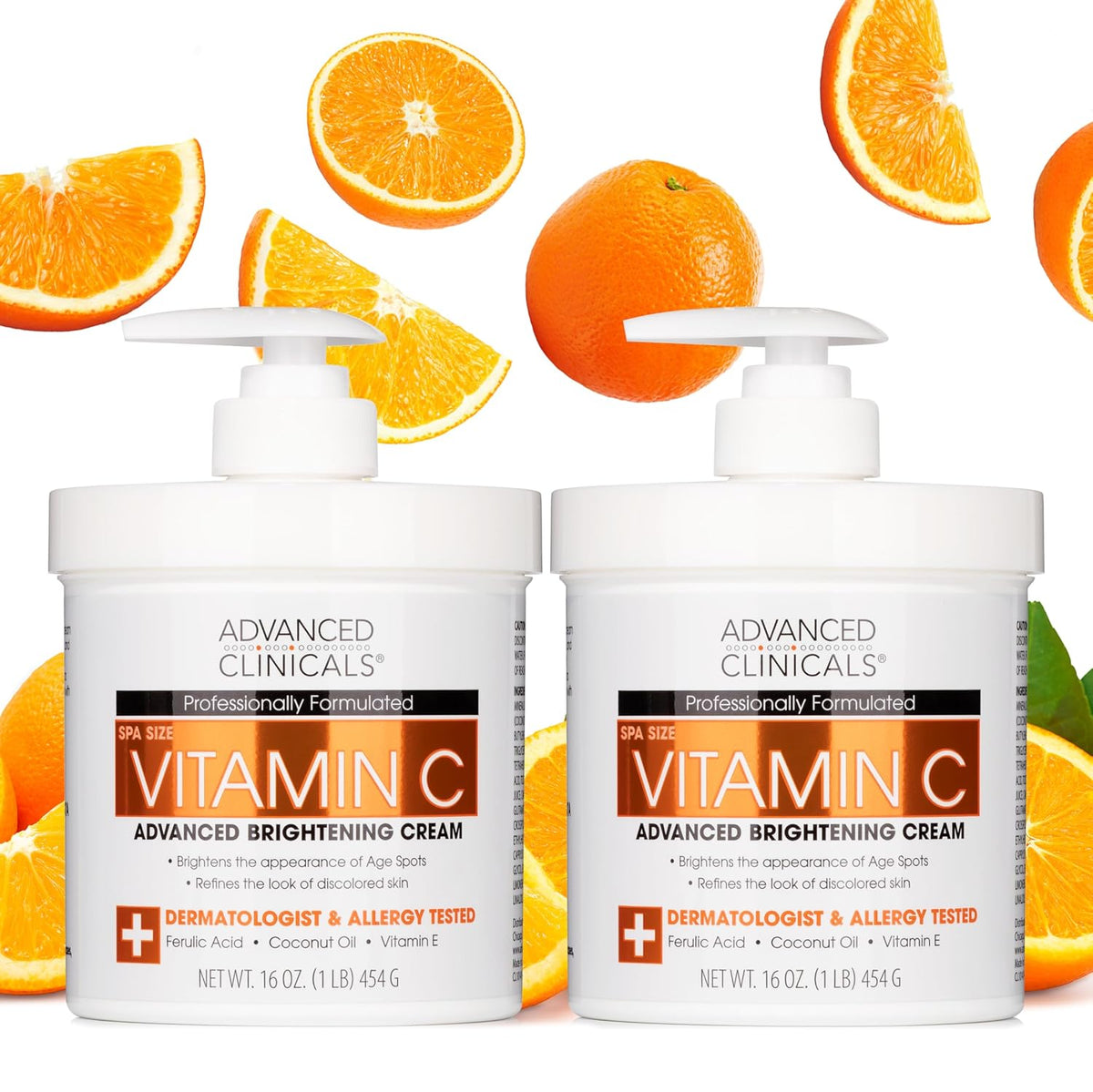 Advanced Clinicals Crema de vitamina C Loción corporal iluminadora...