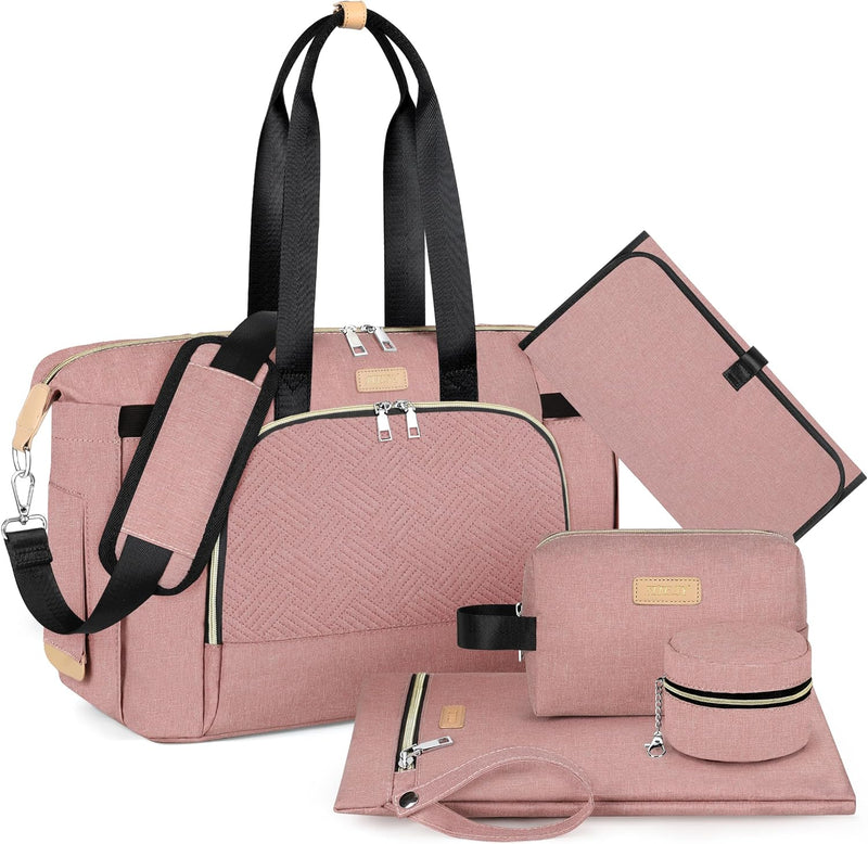 ITIEZY Bolsa de pañales tipo tote para bebé - Bolsa grande para mam...