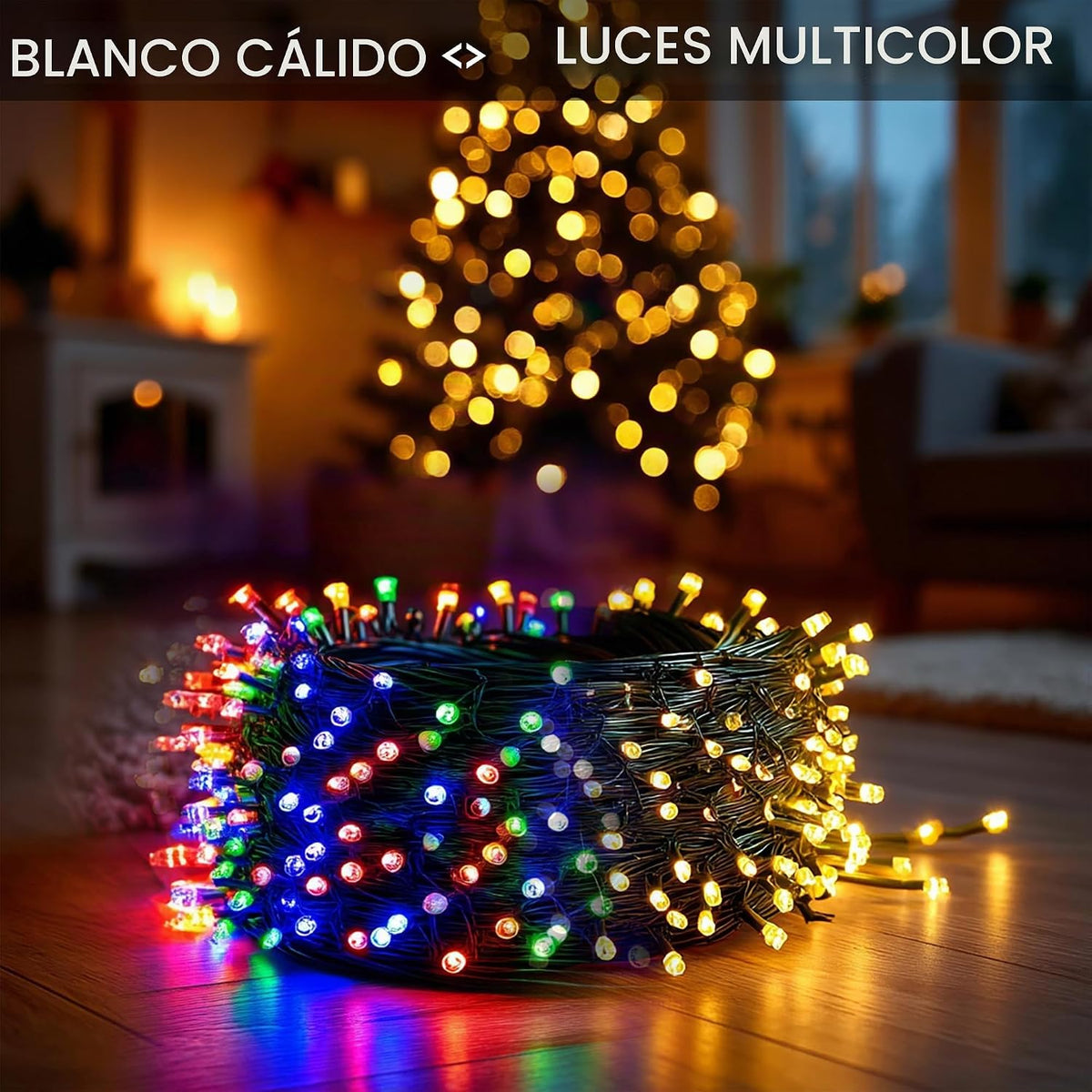 Dazzle Bright Luces de Navidad que cambian de color, 164 pies, 500...