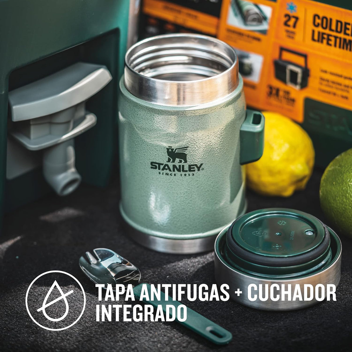 Stanley Classic Legendary Tarro de Comida de 0.4L con Spork - Manti...