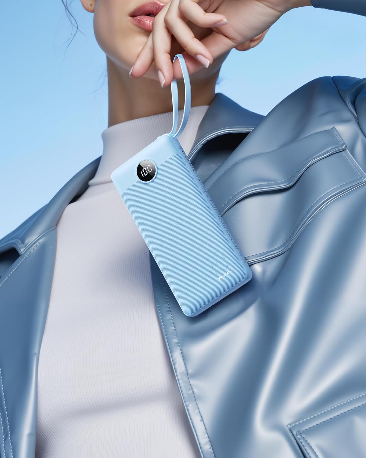 Coowisty Cargador portátil de 10000 mAh, banco de energía delgado c...