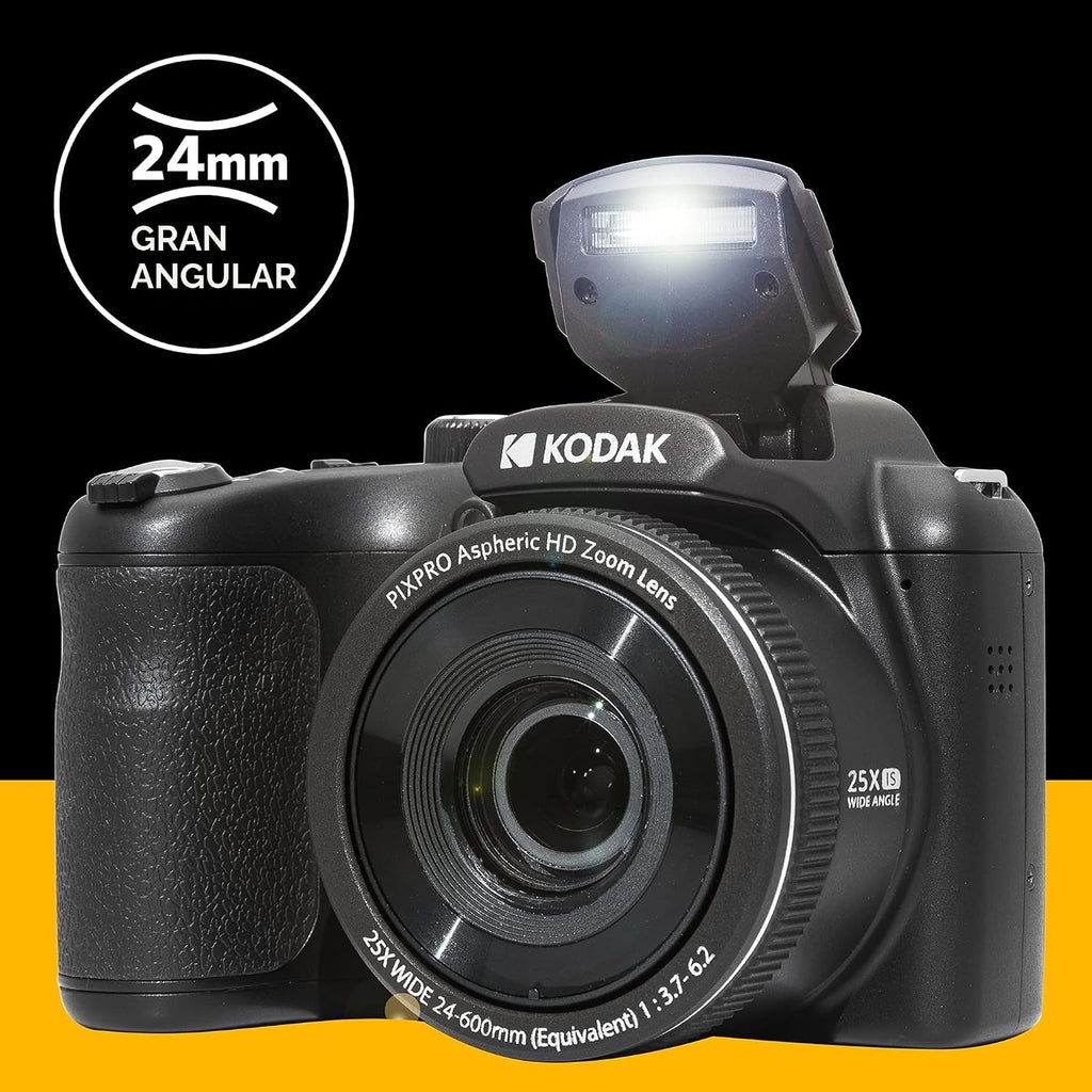 KODAK PIXPRO AZ255 - Cámara digital de 16 MP, zoom óptico de 25x, A...