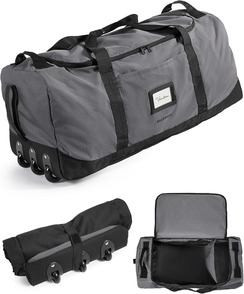 BAGSMART 83L - Bolsa de viaje plegable, bolsa de lona grande para v...