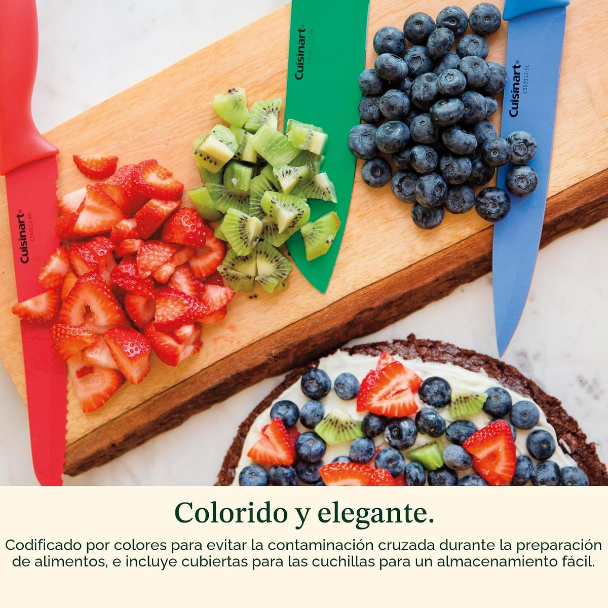 Cuisinart C55-01-12PCKS Colección Juego de 12 Cuchillos, Multicolor...
