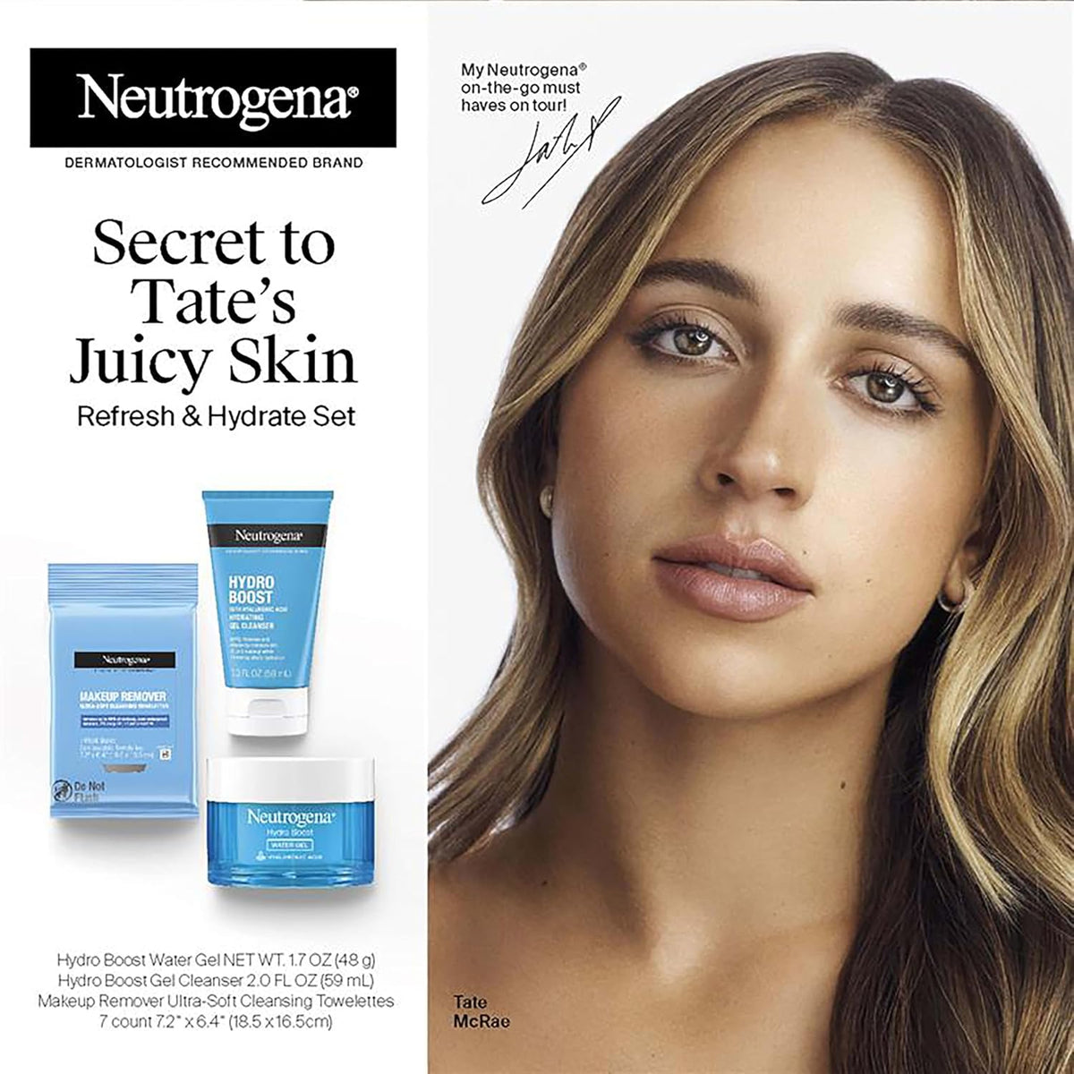 Set de cuidado de la piel Neutrogena Refresh & Hydrate, tamaño de v...