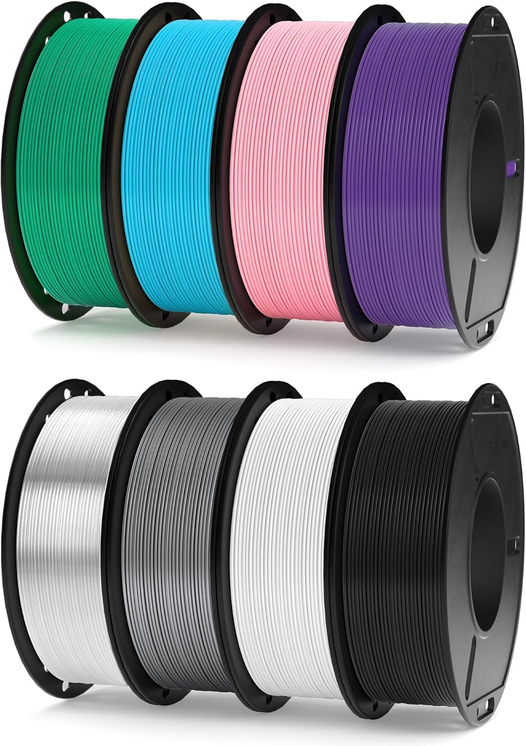 ELEGOO Paquete de filamento de impresora 3D PLA 0.07 in 8 colores 8...
