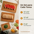 Juego de tablas de cortar de madera de 3 piezas \u2013 Tabla de cor...