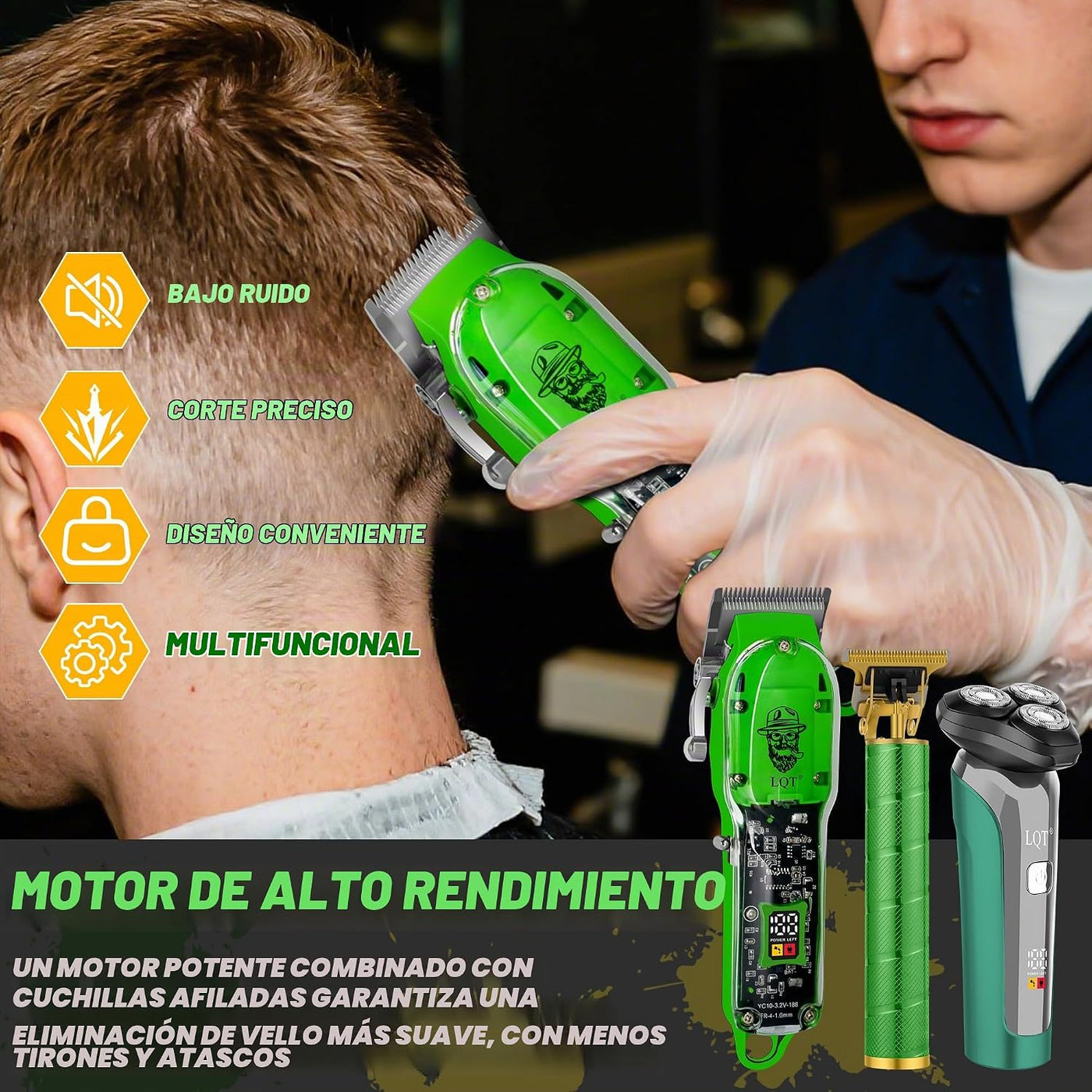 LQT - Cortadora de pelo profesional para hombres, cortadora de pelu...