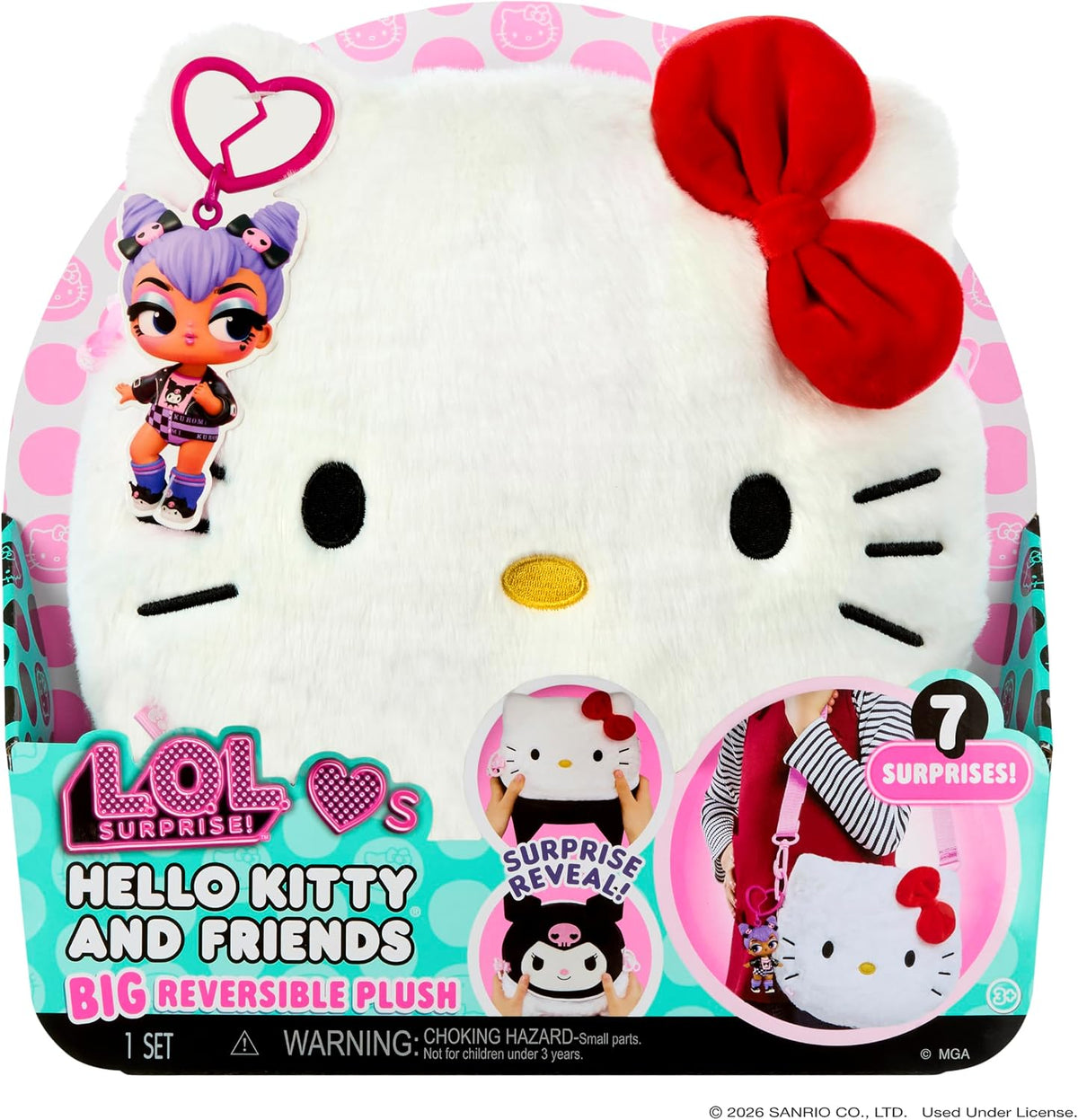 LOL Surprise Loves Hello Kitty and Friends - Peluche grande reversi...