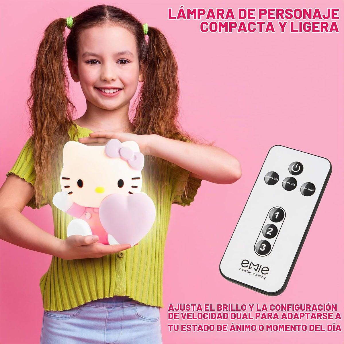 Get Trend Hello Kitty Sanrio - Luz nocturna de silicona para niñas,...