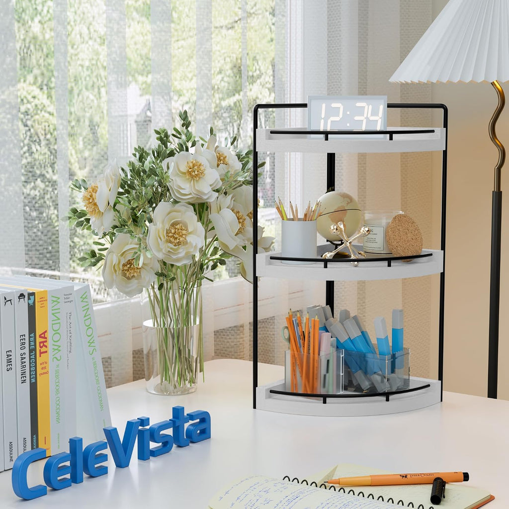CeleVista Organizador de Esquina para Encimera de Baño, Estante de...