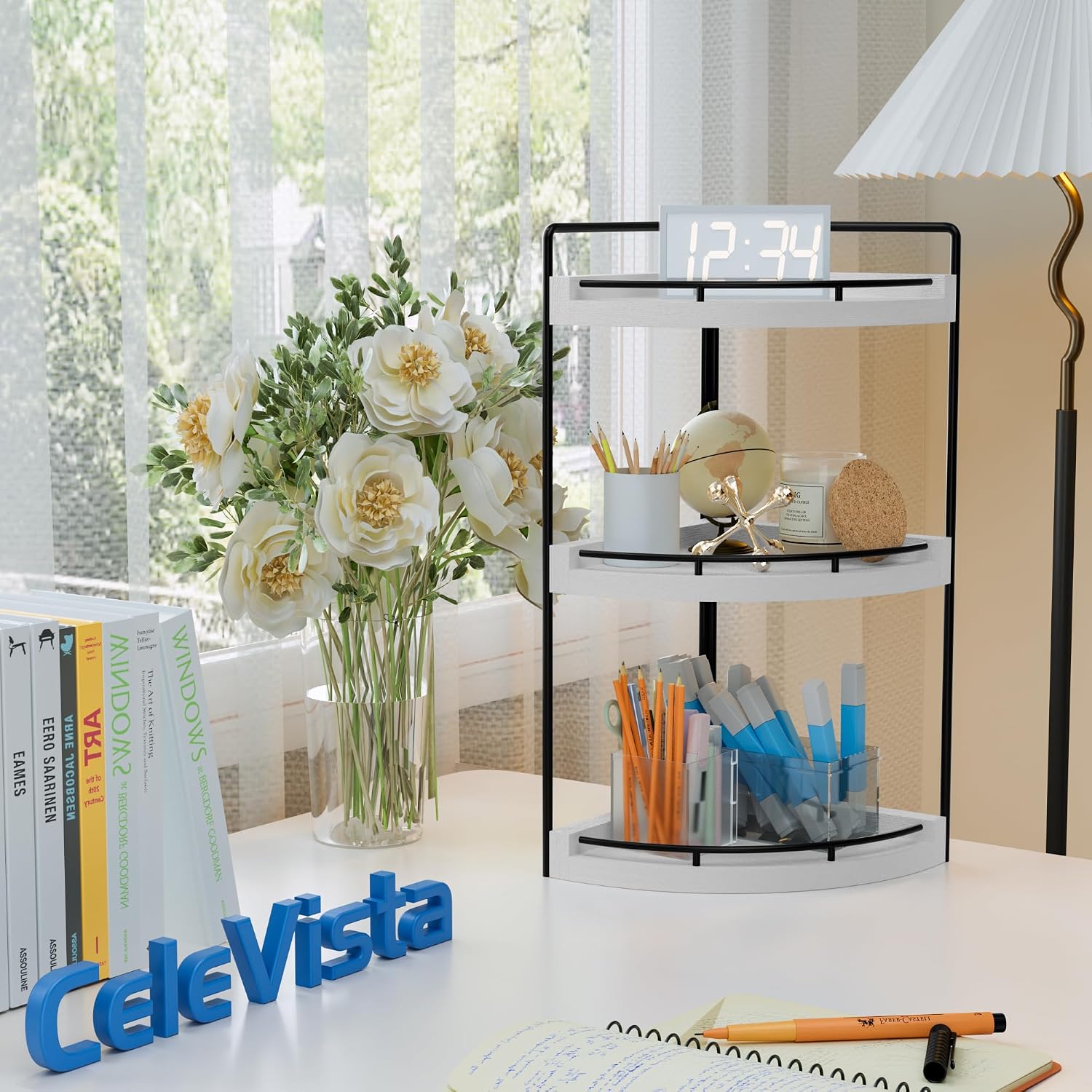 CeleVista Organizador de Esquina para Encimera de Baño, Estante de...