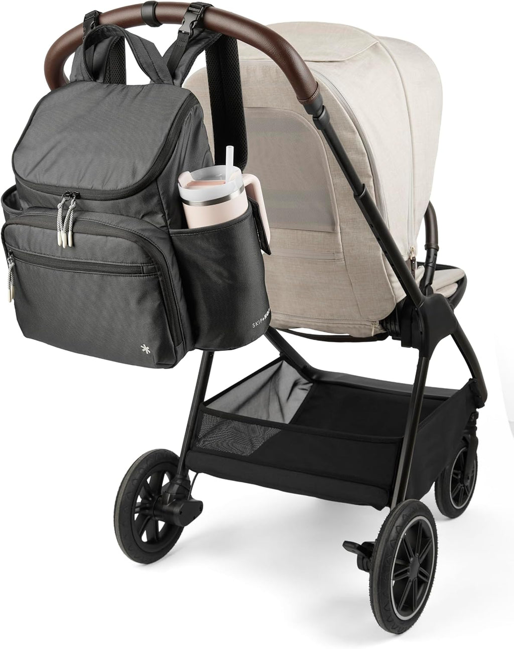 Skip Hop Mochila para pañales con cambiador portátil, bolsillo ajus...
