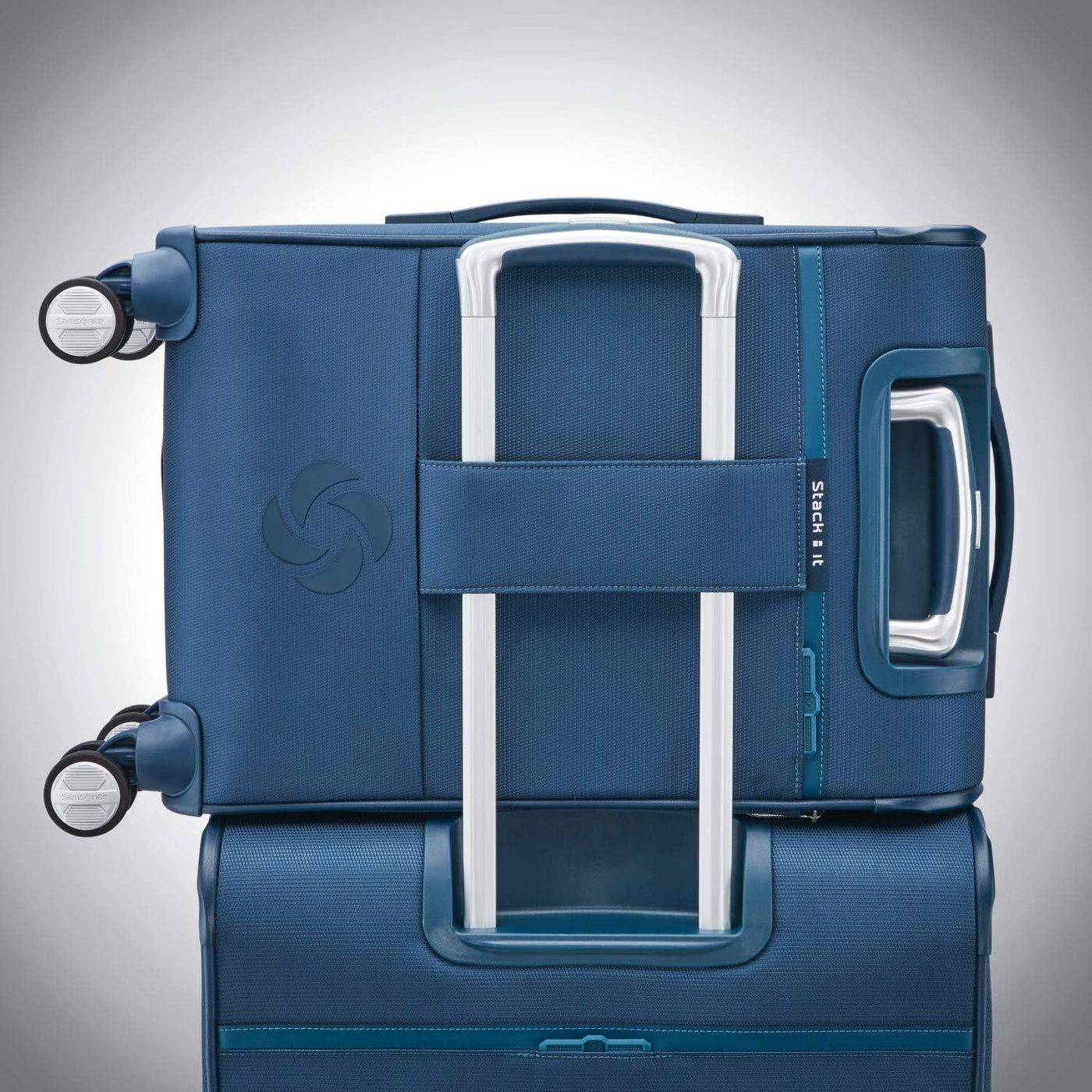 Samsonite SoLyte DLX Maleta de Mano Giratoria Expandible, azul (Med...