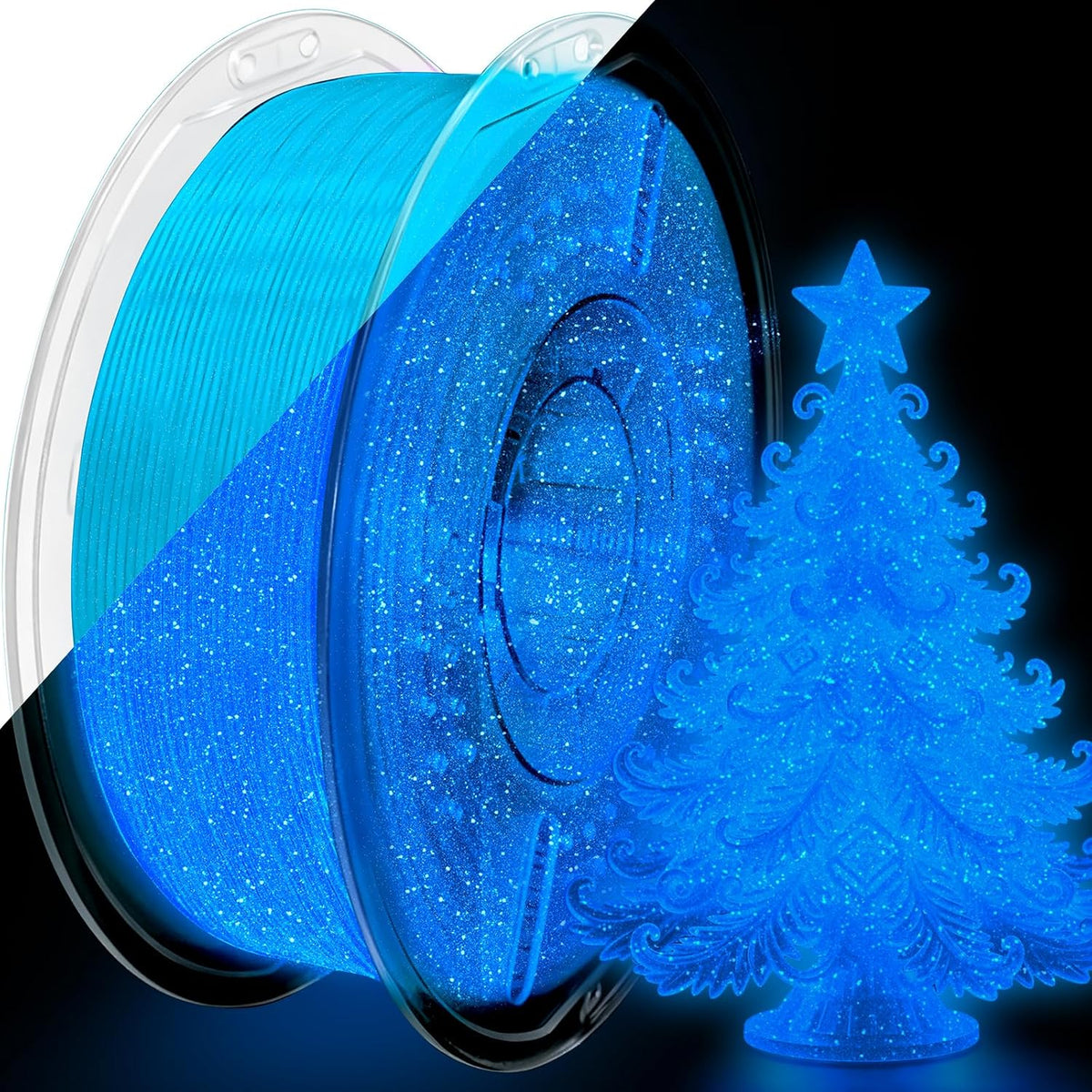 Colourbing Filamento PLA + que brilla en la oscuridad de 0.069 pulg...