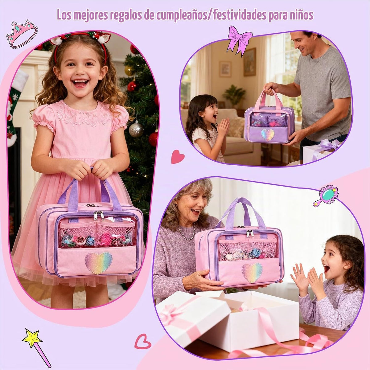 Craflakow Funda de transporte compatible con muñecas Barbie de 12 p...